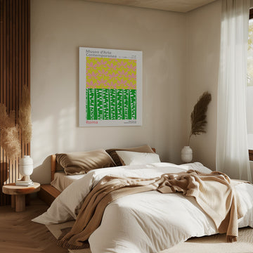 Pink Leaves Green Trees | Canvas - Room Interior 2