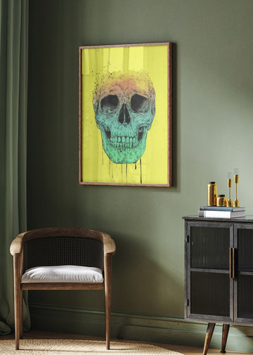 Vibrant Gradient Skull | Poster - Room Interior 2