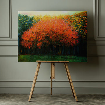 Vibrant Fall Tree | Canvas - Room Interior 1