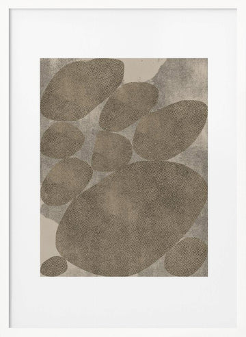 Oval Serenity | Poster - White Frame Interior