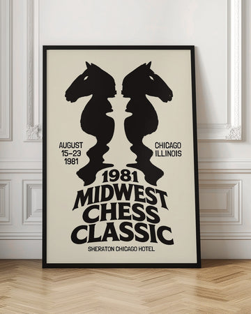 Strategic Chess Knights Illusion | Poster - Room Interior 1