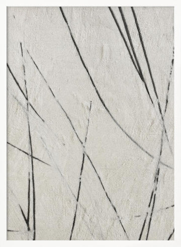 Organic Lines Texture | Poster - White Frame Interior