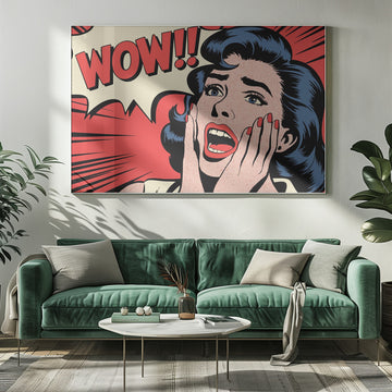 Wow Pop Art Reaction | Poster - Room Interior 1