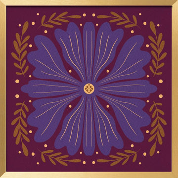 Rich Purple Bloom | Poster - Gold Frame Interior