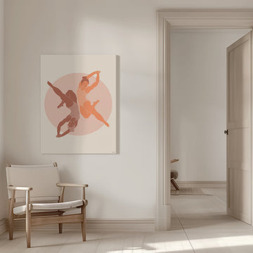 Dancing Women Balance | Canvas - Room Interior 1