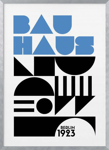 Bauhaus Geometry | Poster - Silver Frame Interior