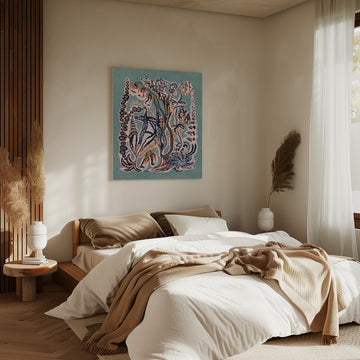 Ethereal Ocean Garden | Canvas - Room Interior 2