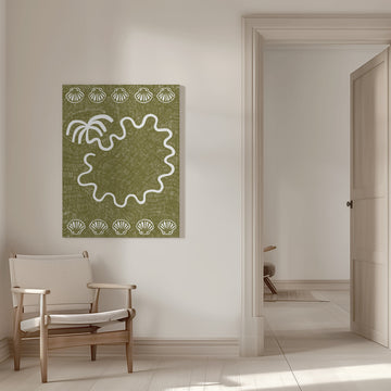 Palm Island Seashells | Canvas - Room Interior 1