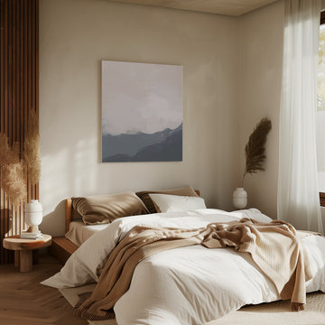 Misty Mountain Abstract | Canvas - Room Interior 2