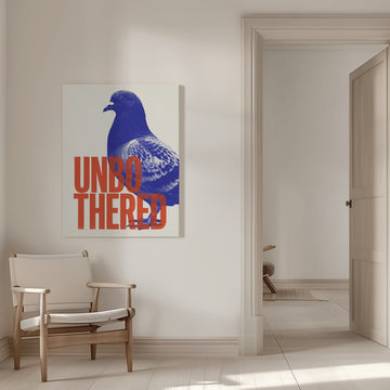 Unbothered Pigeon | Canvas - Room Interior 1