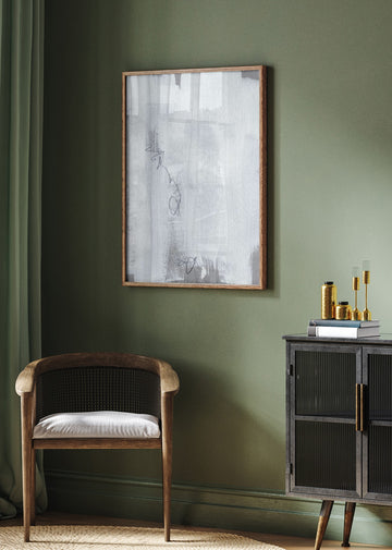 Echoes in White and Graphite | Poster - Room Interior 2