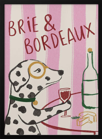 Brie & Bordeaux | Poster - Black Metal Frame Interior