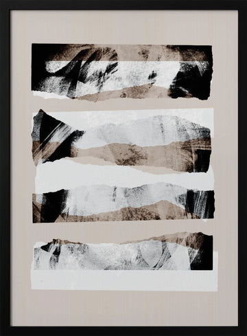 Pieces 20 | Poster - Black Metal Frame Interior