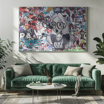 Edgy Alice Collage | Poster - Room Interior 1