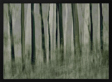 Trees in motion | Poster - Black Metal Frame Interior