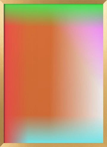 Dreamy Color Gradient | Poster - Gold Frame Interior