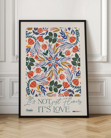 Vibrant Flower Mandala | Poster - Room Interior 1