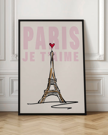 Paris Je T'aime Sketch | Poster - Room Interior 1