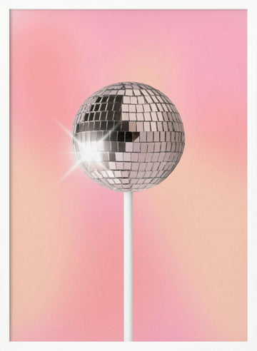 Disco Lollipop | Poster - White Frame Interior