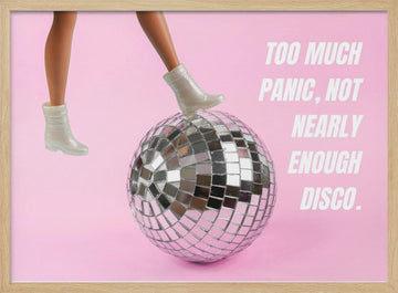 Too Much Disco Fun | Poster - Wood Frame Interior