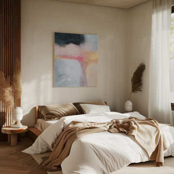 Blush Gold Serenity | Canvas - Room Interior 2