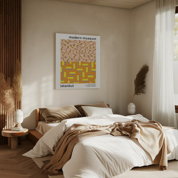 Modern Botanical Geometric Patterns | Canvas - Room Interior 2