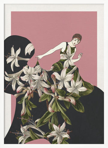Elegant Floral Fashion | Poster - White Frame Interior