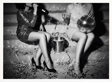 Glamorous Party Night | Poster - White Frame Interior