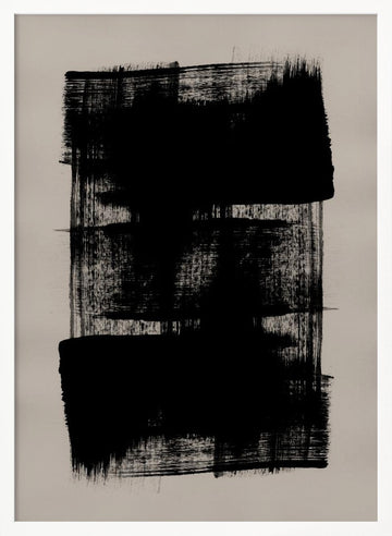Abstract Brush Strokes 180Y | Poster - White Frame Interior