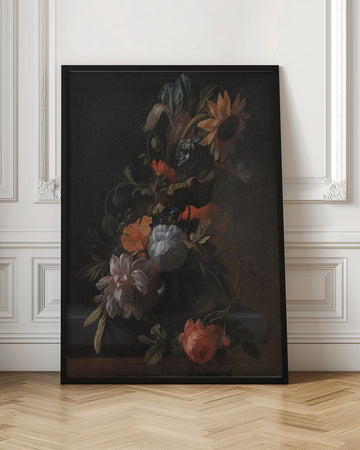 A Bowl of Flowers By Elias Van Den Broeck | Poster - Room Interior 1