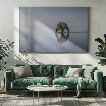 Majestic Bear Reflection | Poster - Room Interior 1