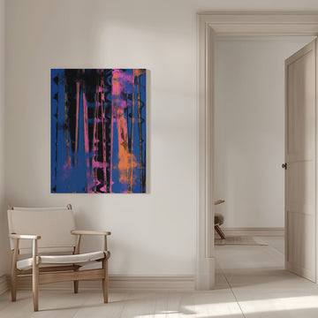Vibrant Nightfall | Canvas - Room Interior 1