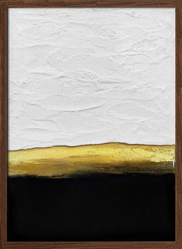 Golden Horizon | Poster - Walnut Frame Interior