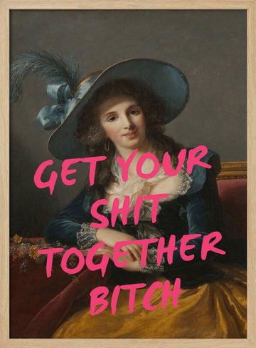 Sassy Lady Quote | Poster - Wood Frame Interior
