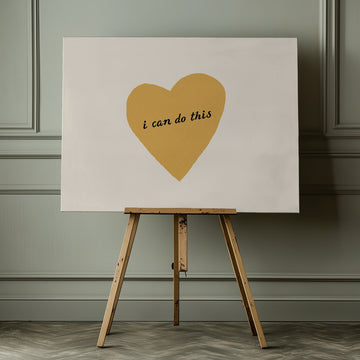I Can Do This Heart | Canvas - Room Interior 1