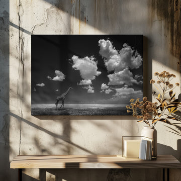 African Giraffe Sky | Canvas - Room Interior 2