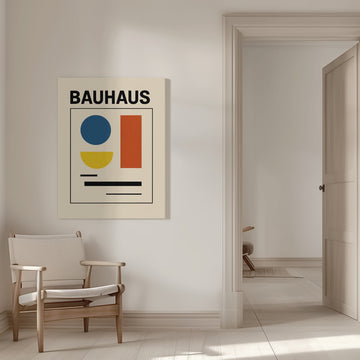 Bauhaus Geometric Shapes | Canvas - Room Interior 1