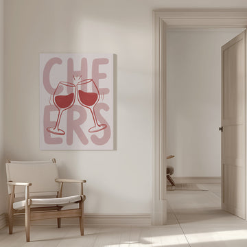 Cheers Wine Toast | Canvas - Room Interior 1