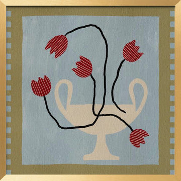 Out of Vase Blooms 6 | Poster - Gold Frame Interior