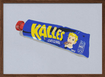 Classic Swedish Spread Tube | Poster - Walnut Frame Interior