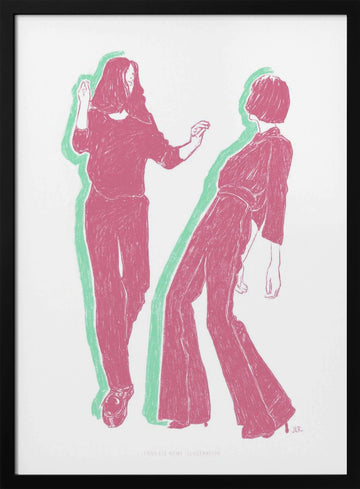 Jlr Dancing3 Copy | Poster - Black Metal Frame Interior