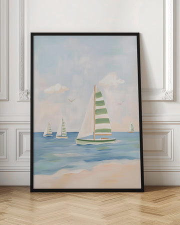 Summer Sailboat Serenity | Poster - Room Interior 1