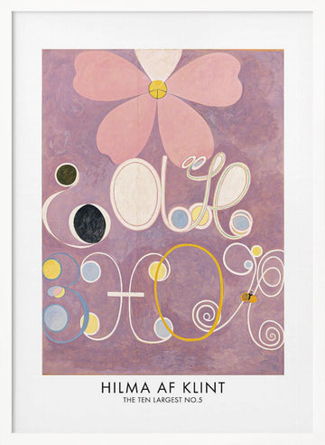 The Ten Largest No.5 Poster | Poster - White Frame Interior