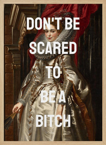 Empowering Queen Portrait | Poster - Wood Frame Interior
