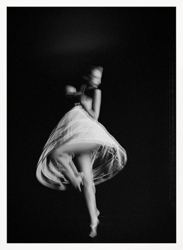 Ethereal Dancer in Motion | Poster - White Frame Interior