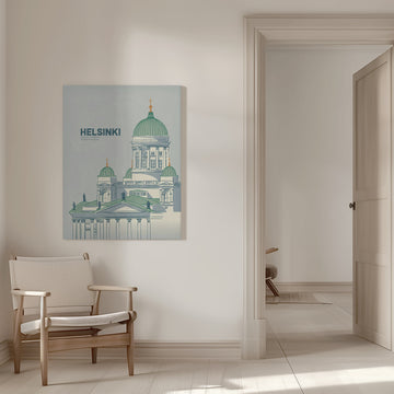 Helsinki Cathedral Illustration | Canvas - Room Interior 1