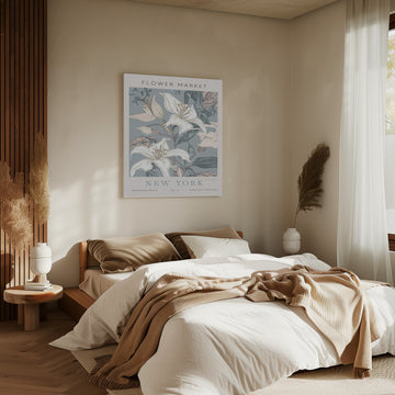 New York Flower Market Lilies | Canvas - Room Interior 2