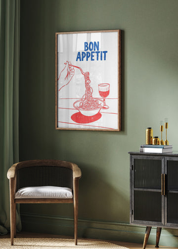 Spaghetti Bon Appetit | Poster - Room Interior 2