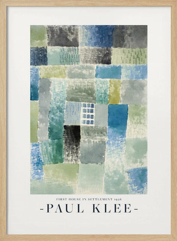 First House in a Settlement 1926 | Poster - Wood Frame Interior