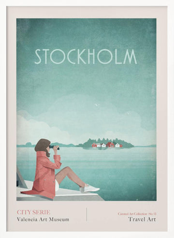 Stockholm 3 | Poster - White Frame Interior